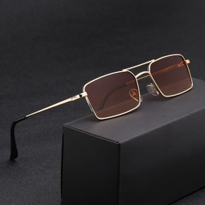Latest Brands Design Women Anti-Reflective Mirror Sunglasses Fashion Metal Square Glasses Classic Men Out Door Sun Glasses Uv400