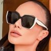 Fashion Square Sunglasses Women latest New Polygon Cat Eye Sun Glasses Ladies Shades UV400 Retro Luxury Brand Colorful Eyewear Men