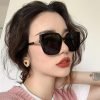 New Brand Designer Cat Eye Sunglasses Woman Vintage Black Mirror Sun Glasses For Fashion Big Frame Cool Sexy Female Oculos UV400